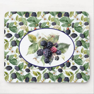 Tapis De Souris Aquarelle de mûre Blackberry