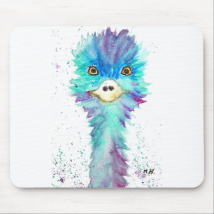 Tapis De Souris Aquarelle d'oiseau ému coloré animal mignon enfant