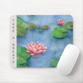 Tapis De Souris Aquarelle Lotus Flower