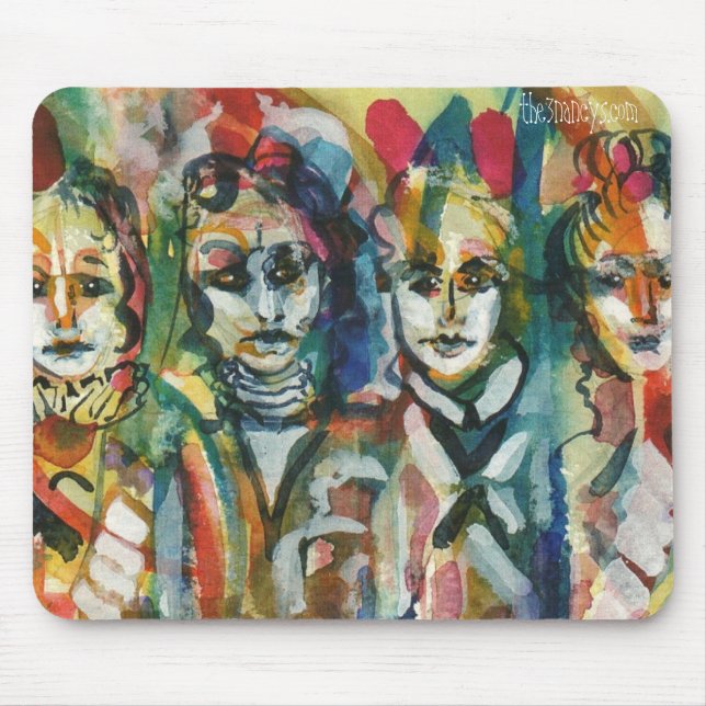 Tapis De Souris Aquarelle originale Mousepad des dames II (Devant)
