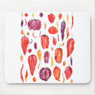 Tapis De Souris aquarelle piment