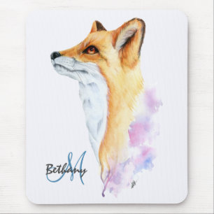 Tapis De Souris Aquarelle Red Fox personnalisée