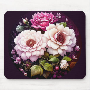 Tapis De Souris Aquarelle rose Roses Floral