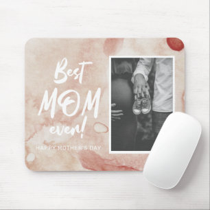 Tapis De Souris aquarelle splash meilleure maman jamais mère jour