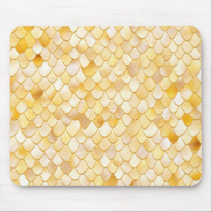 Tapis De Souris Aquarelle Wonky Gold Parties scintillant métal sir