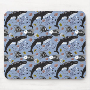 Tapis De Souris Aquatic animals pattern   ocean underwater life 19