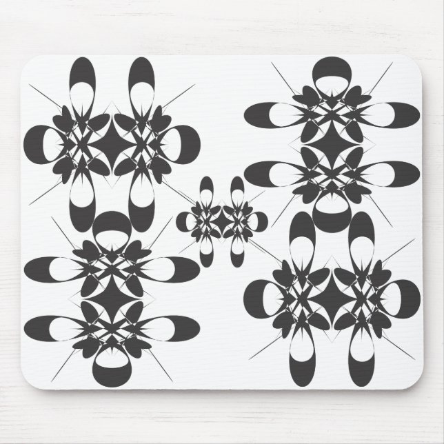 Tapis De Souris Arabesque noir (Devant)