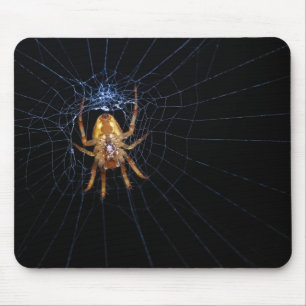 Tapis De Souris Araignée sur toile d'araignée