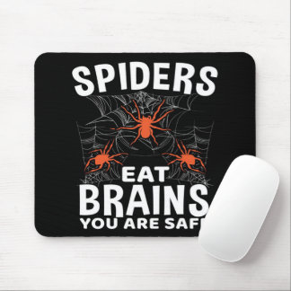 Tapis De Souris Araignées Webs Mangez Le Cerveau Vous Êtes En Sécu