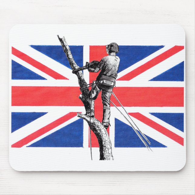 Tapis De Souris Arb Art Arboriste Arbre Chirurgien Scie à tronc (Devant)