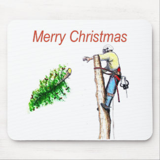 Tapis De Souris Arborist chainsaw tree surgeon Gift Christmas