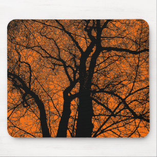 Tapis De Souris Arbre à contraste élevé - Orange