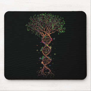 Tapis De Souris Arbre ADN Génétique Drôle Jour de la Terre Plantez