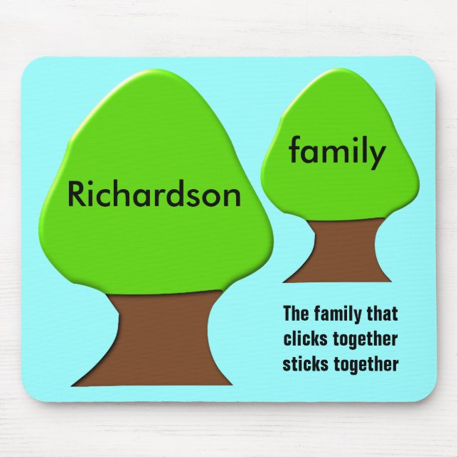 Tapis De Souris Arbre arbre de famille personnalisable Mousepad (Devant)
