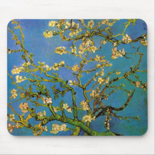 Tapis De Souris Arbre aux amandes en fleurs par Vincent van Gogh