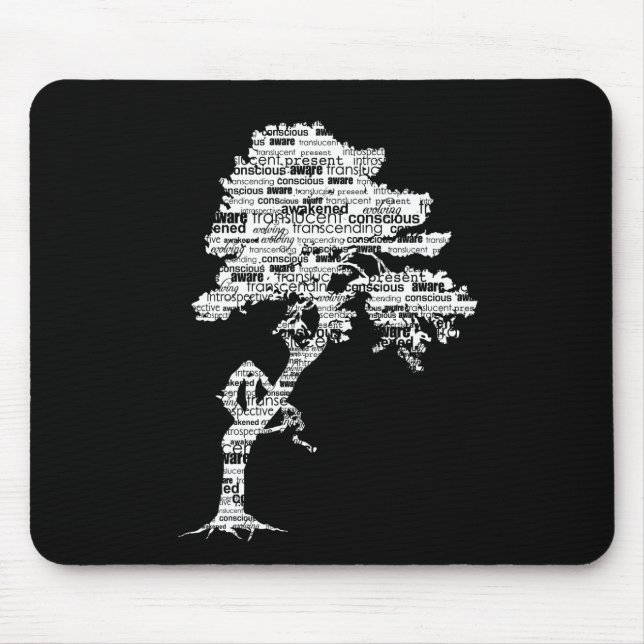 Tapis De Souris Arbre blanc Mousepad de Bodhi (Devant)
