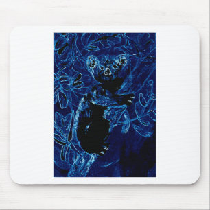 Tapis De Souris Arbre bleu d'ours de koala