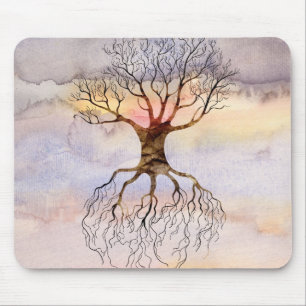Tapis De Souris Arbre contre le ciel