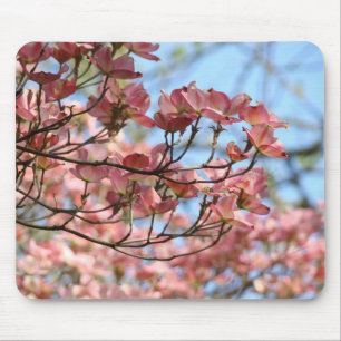 Tapis De Souris Arbre de cornouiller rose de mousepads