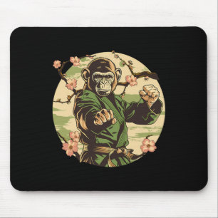 Tapis De Souris Arbre de Sakura de Taekwondo Arts Martiaux Kickbox