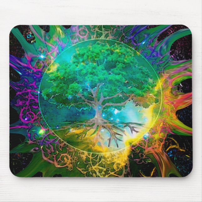 Tapis De Souris Arbre de santé et de vitalité de la vie (Devant)