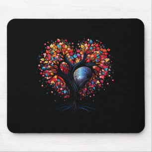 Tapis De Souris Arbre de Vie Cœur Bouddhisme Yoga Méditation