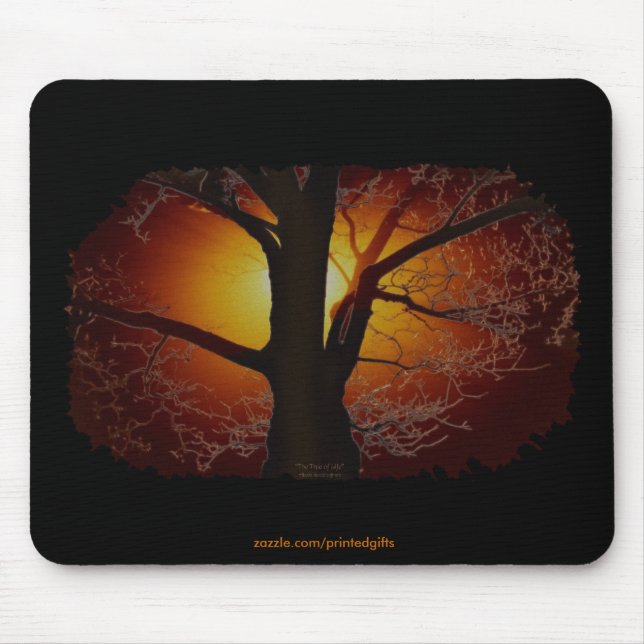 Tapis De Souris ARBRE DE VIE Jour des terres série cadeaux (Devant)