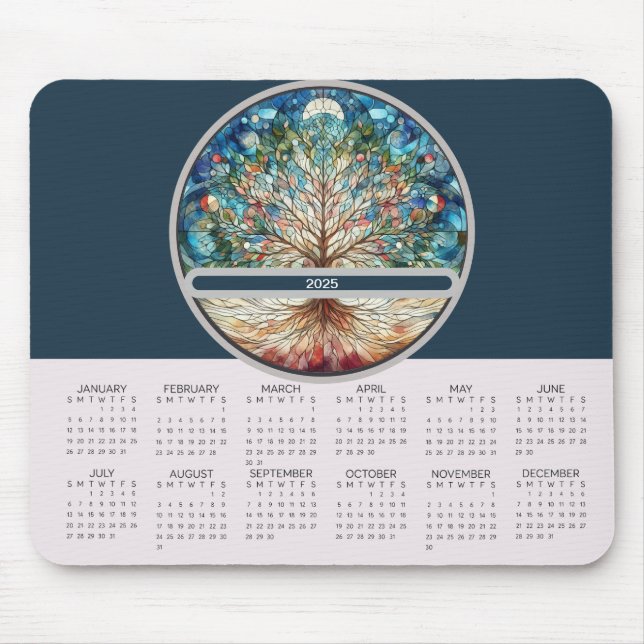 Tapis De Souris Arbre du calendrier de vie (Devant)