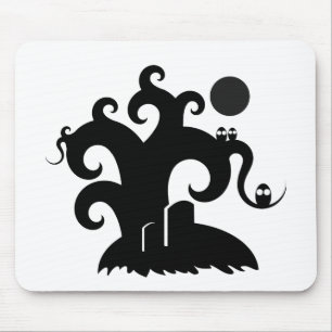 Tapis De Souris Arbre Halloween