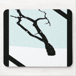 Tapis De Souris Arbre Mousepad d'hiver