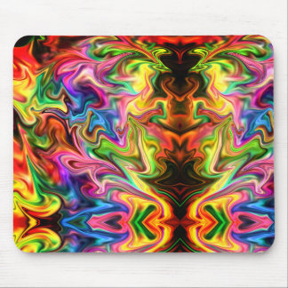 Tapis De Souris Arc-en-ciel dans le chaos fractal