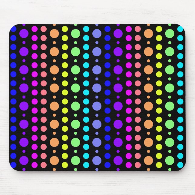 Tapis De Souris Arc-en-ciel des points mousepad (Devant)
