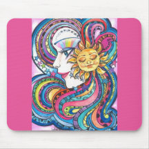Arc-en-ciel et Sun Mousepad d'imaginaire