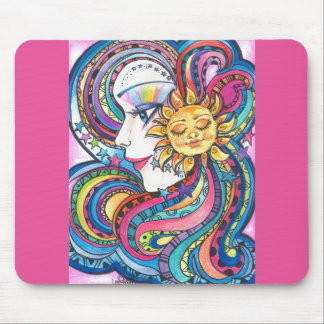 Tapis De Souris Arc-en-ciel et Sun Mousepad d'imaginaire