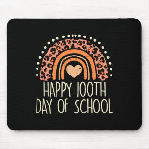 Tapis De Souris Arc-en-ciel Joyeux 100ème Jour d'École Mignon 100 