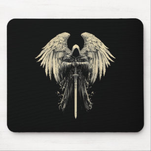 Tapis De Souris Archange Gabriel Ange Chrétien Catholique Guerrier