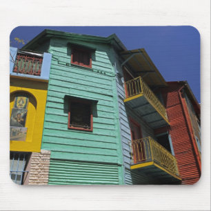Tapis De Souris Architecture colorée du quartier de La Boca