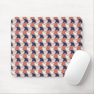 Tapis De Souris Arcs géométriques bleu rouge islamique Motif Mo