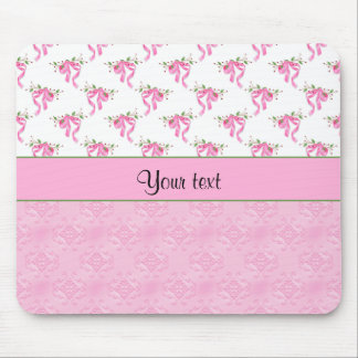 Tapis De Souris Arcs romantiques de rose et damassé assez rose