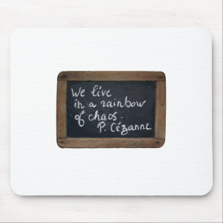 Tapis De Souris Ardoise 08 Cézanne's Citation Blanc Mousepad