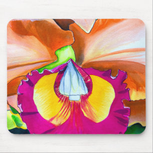 Tapis De Souris Ardoise à fleurs colorées