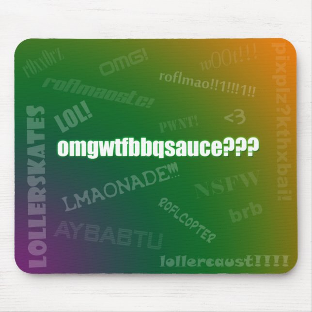 Tapis De Souris Argot Mousepad d'Internet (Devant)