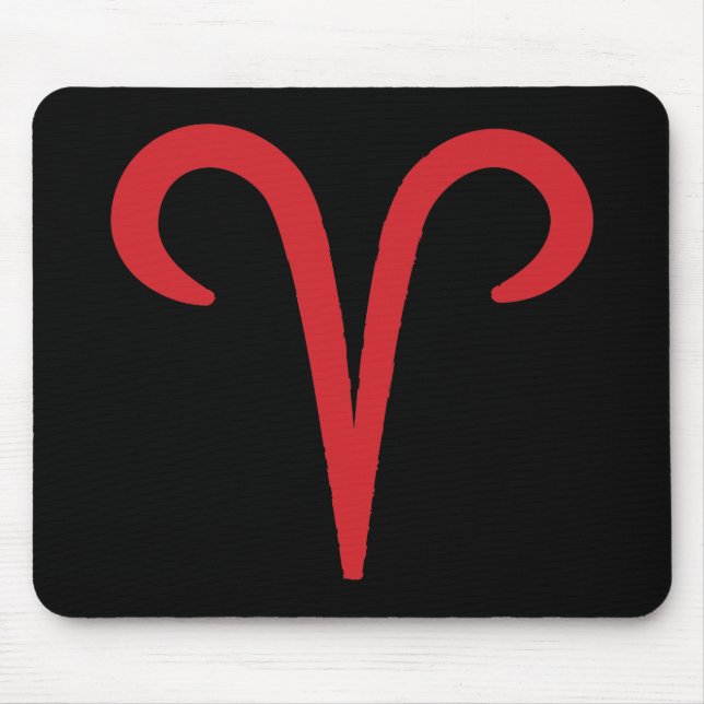 Tapis De Souris ARIES Red Astrology (Devant)