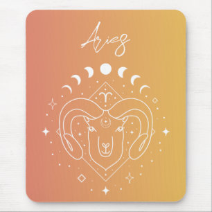 Tapis De Souris Aries zodiaque horoscope étoile signe dégradé