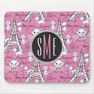 Tapis De Souris Aristocats   Monogram Marie Paris Motif