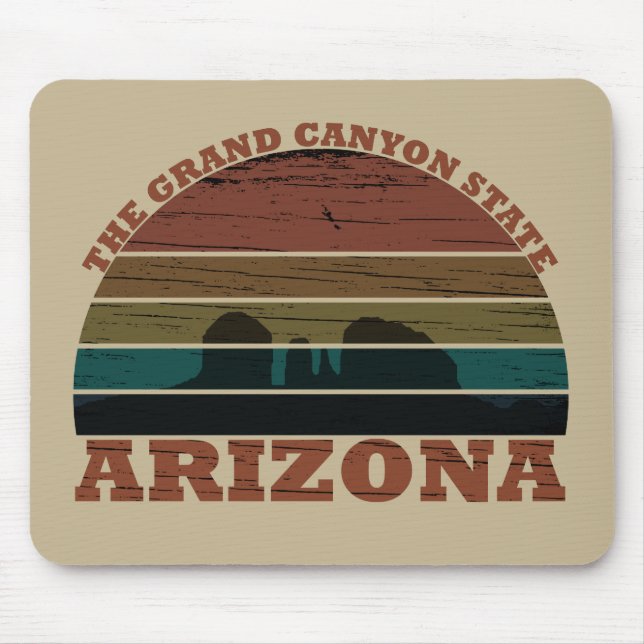 Tapis De Souris Arizona sedona Grand canyon paysage rétro (Devant)
