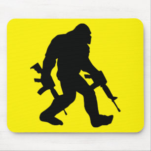 Tapis De Souris Armé Bigfoot Sasquatch 2e Amendement 2A #