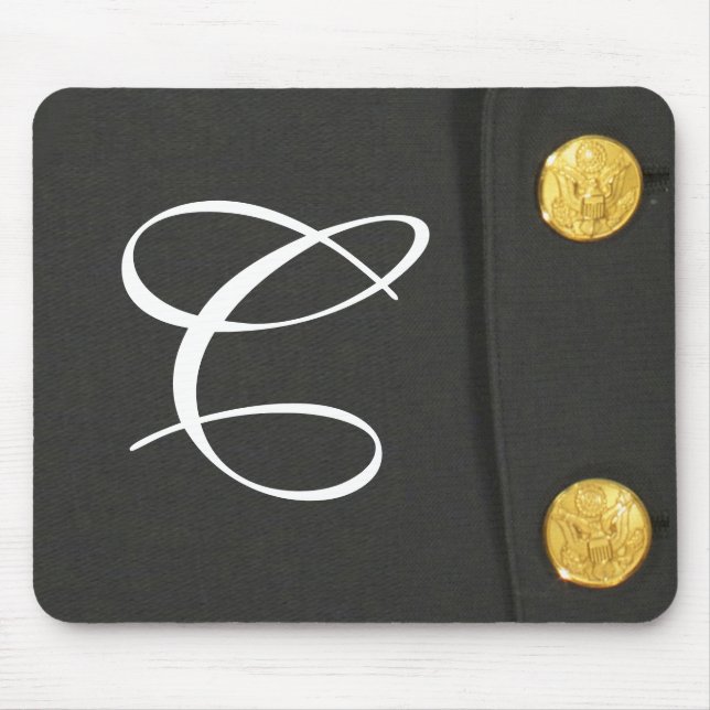 Tapis De Souris ARMÉE Classe A Monogramme Uniforme Plaque de souri (Devant)
