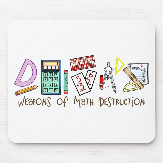 Tapis De Souris Armes de destruction de maths (Devant)