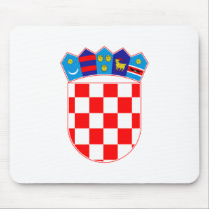 Tapis De Souris armoiries de pays de Croatie symbole emblème drape